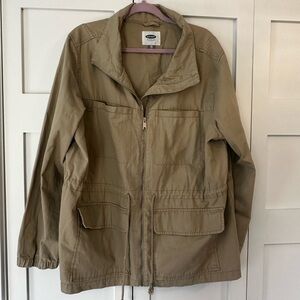 Tan Old Navy lightweight Utility Jacket Size XXL